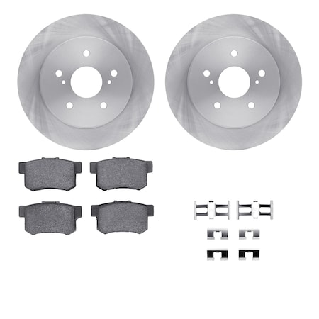 6512-01038, Rotors With 5000 Advanced Brake Pads Includes Hardware